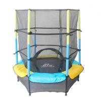 Батут DFC JUMP KIDS 55" желто-синий, сетка (137см)